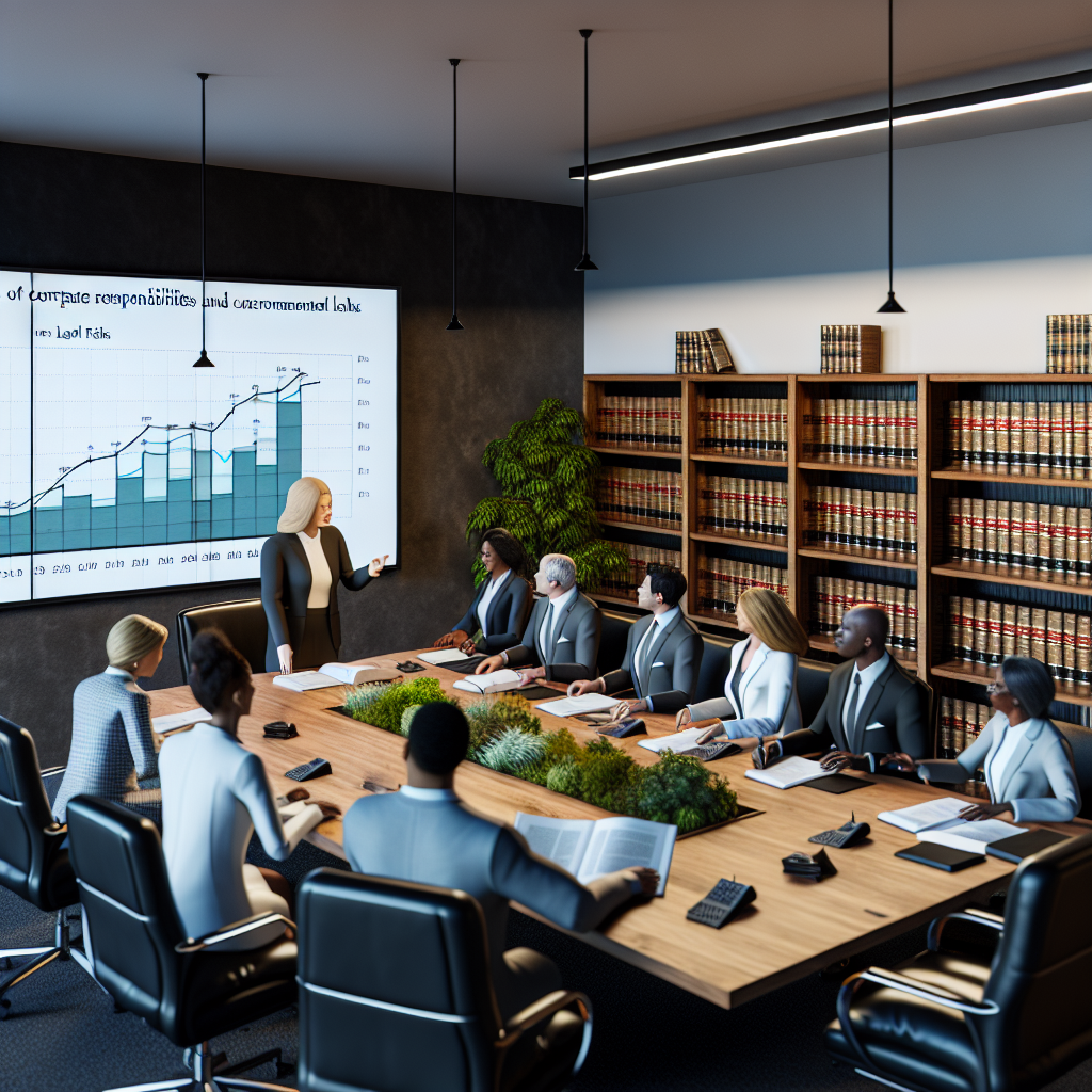 Climate and Environmental Law: Corporate Responsibilities and Legal Risks