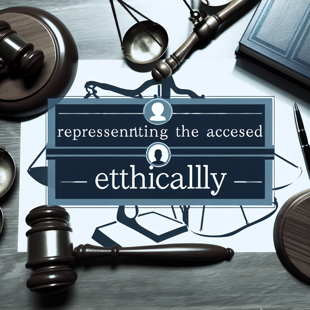 Criminal Defense Ethics: Representing the Accused Ethically