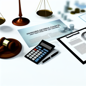 Managing External Counsel: Best Practices for Cost Control