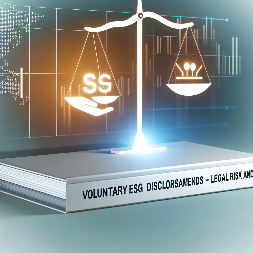Voluntary ESG Disclosures: Legal Risks and Benefits